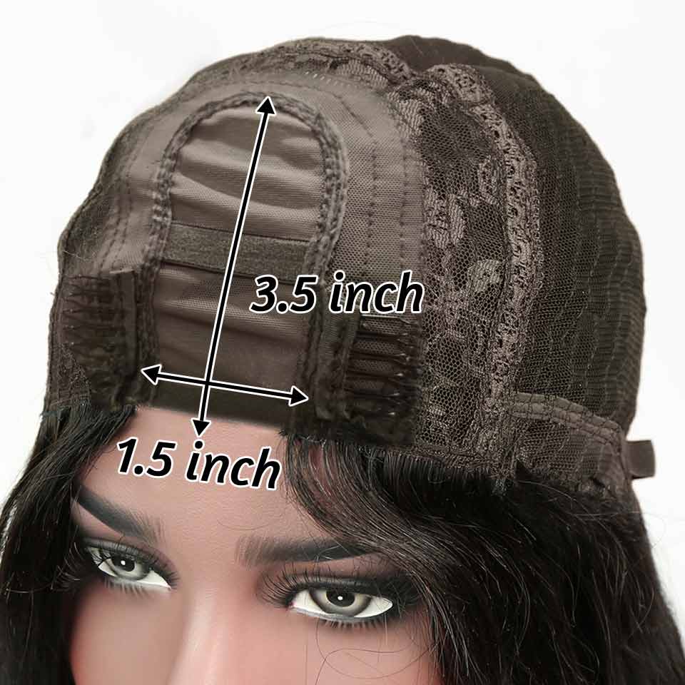 Aligrace U Part Lace Body Wave Glueless Wigs Natural Black 
