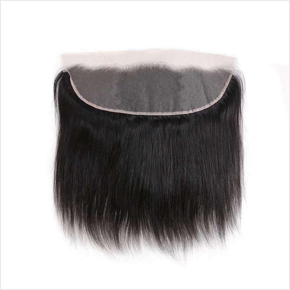 Brazilian Straight Hair 13*4 Lace Frontal Ear to Ear with Baby Hair Lace Frontal Closure Free/Middle Part Two Options Brazilian 13x4 Lace Frontal AliGrace 