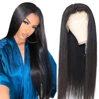 Aligrace 13x4 Frontal Lace Straight Human hair Wigs