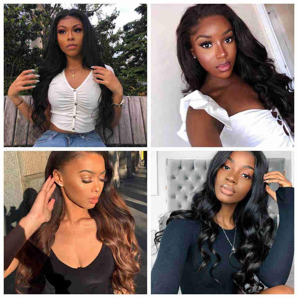 Brazilian Body Wave 13*4 Lace Frontal Free Part HD Lace Frontal with Baby Hair Malaysian 13X4 Lace Frontal AliGrace 