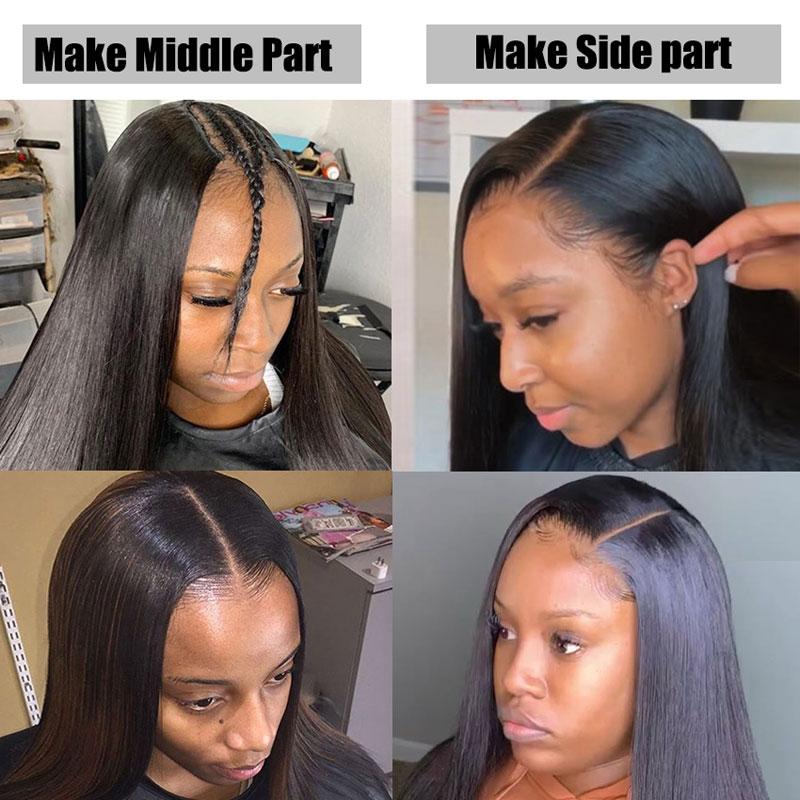 Aligrace U Part Lace Body Wave Glueless Wigs Natural Black 