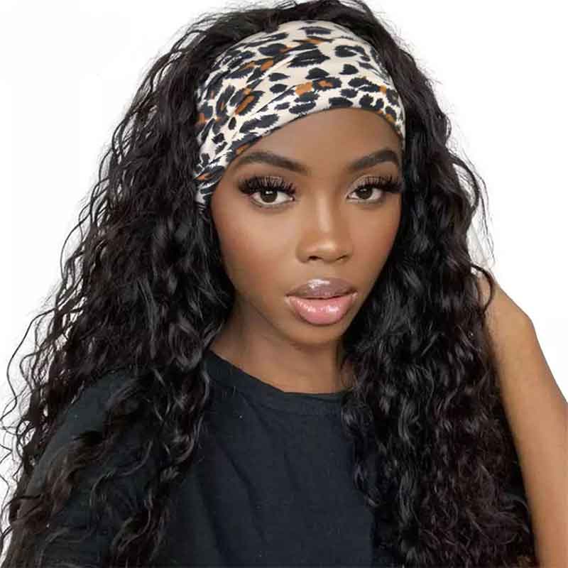 Buy One Get One Free Headband Water Wave Wigs and Bob 13x4 Lace Front Wigs AliGrace 