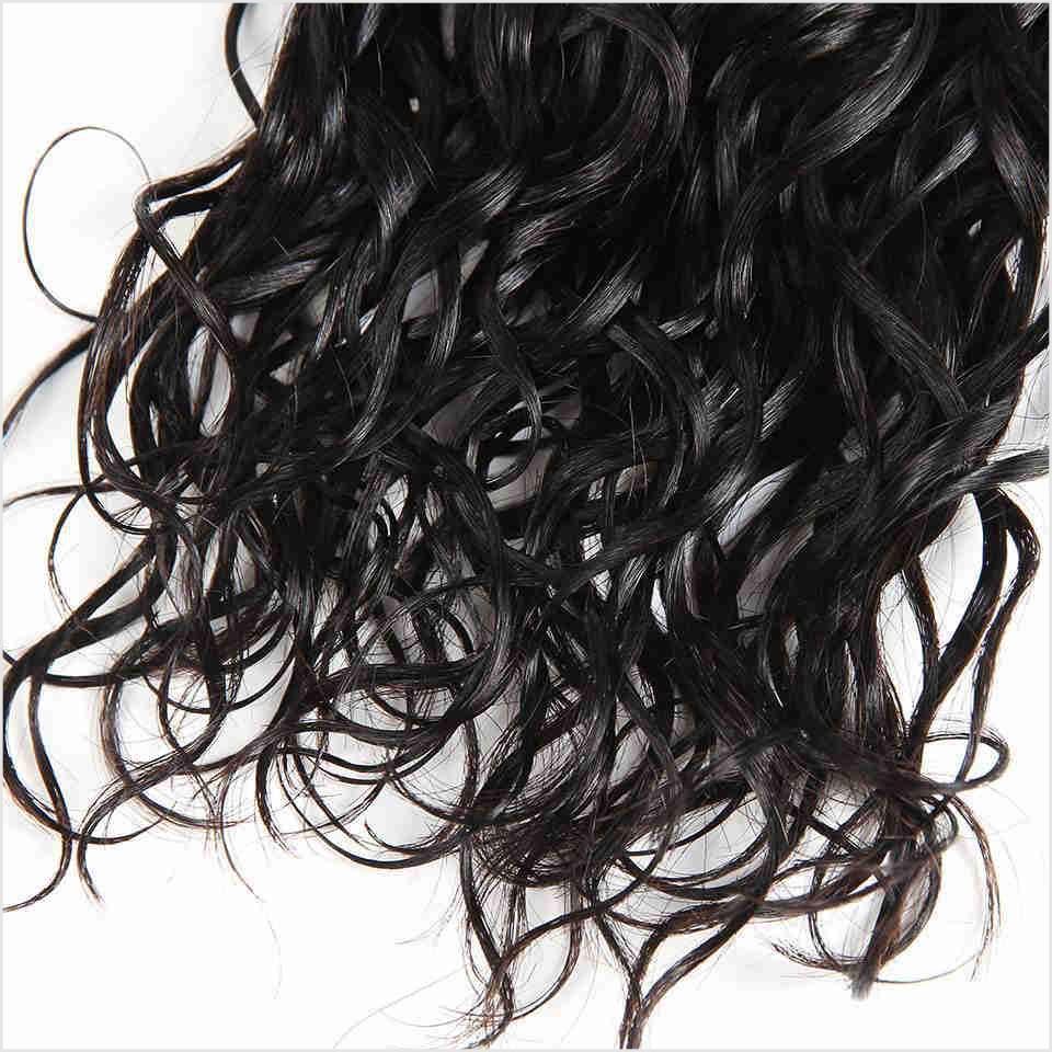 Ali Grace Water Wave Hair Bundles 4 Pcs With 4x4 Lace Closure 