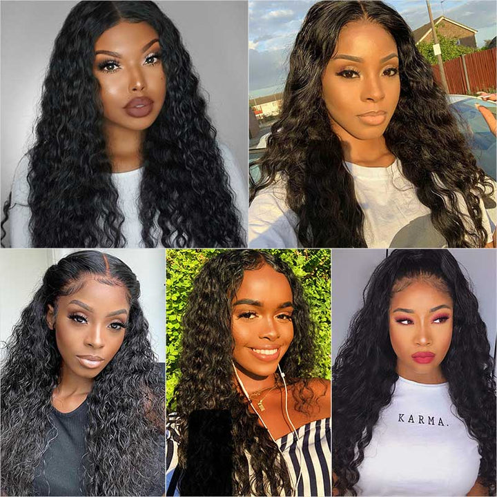 Ali Grace 4 Pcs Water Wave Remy Human Hair Bundles 