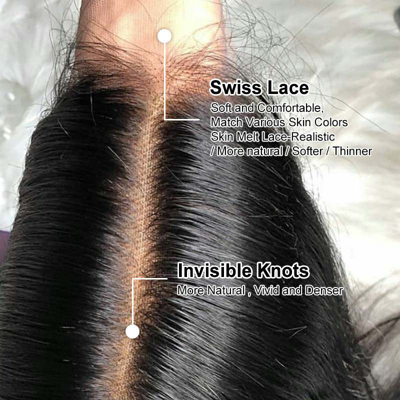 Aligrace 13x4 Lace Frontal Deep Wave Human Hair Wigs 